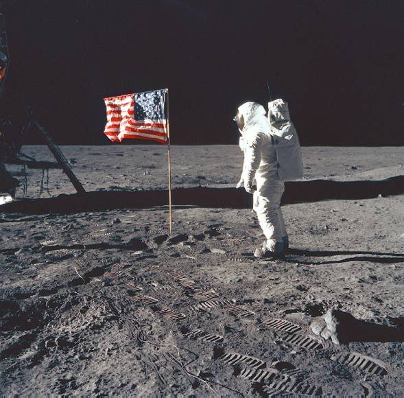 Neil Armstrong on the Moon