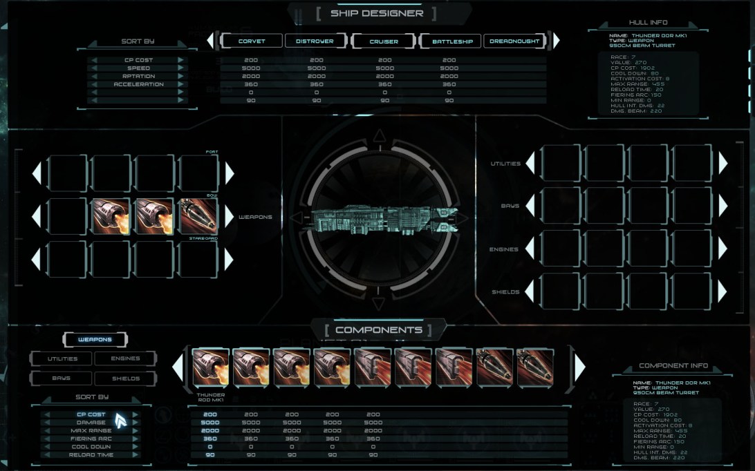 Novus AEterno Ship Editor