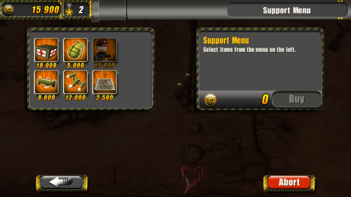 Support Menu