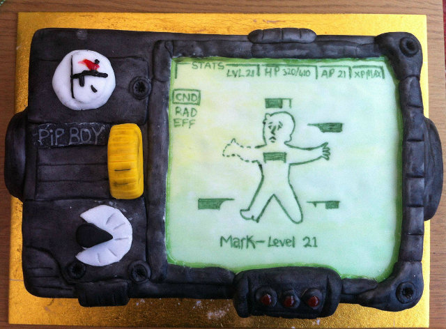 Pip Boy (Fallout) Cake
