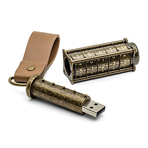 Cryptex- Steampunk USB Drive, ThinkGeek $49.99
