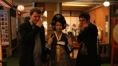 Joseph Bell (Dylan Stuart), Linn Mattisson (Lee Yoo Min), and Alasdair Reavey (Dorian Grey) filming in Seoul for season 2.